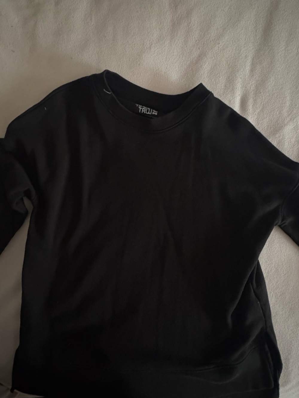 Black Crewneck Sweatshirt - TRU? (Tag Shows "TRU")
